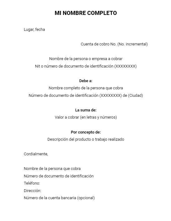 Cuenta cobro 1