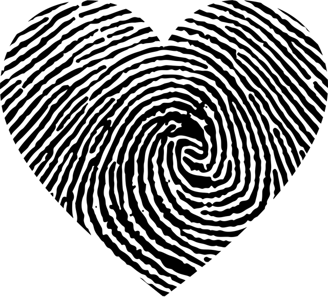 huella dactilar corazon