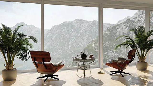 sofas relajantes vista montanas espacios coliving