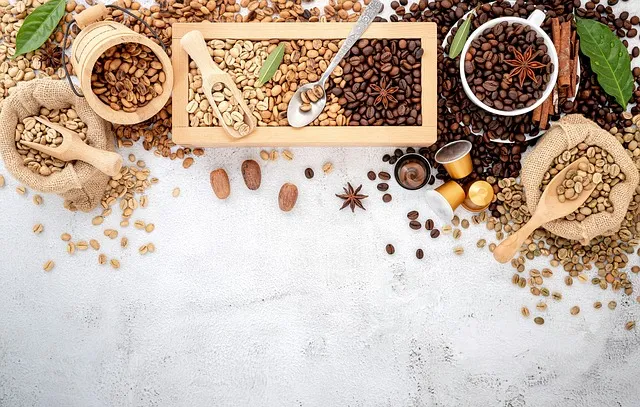 variedad granos cafe